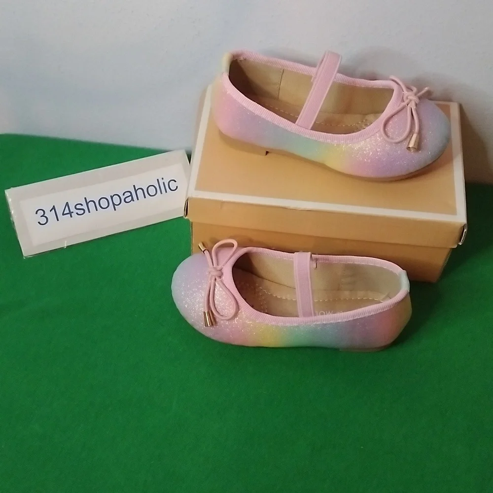 Toddler Girls Rainbow Ballet Flats